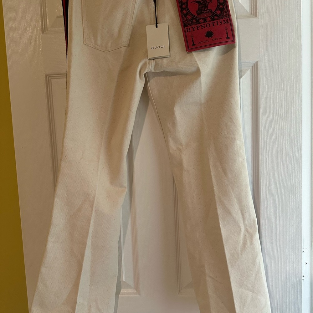 Gucci Off-White Trousers/Hypnotism Line